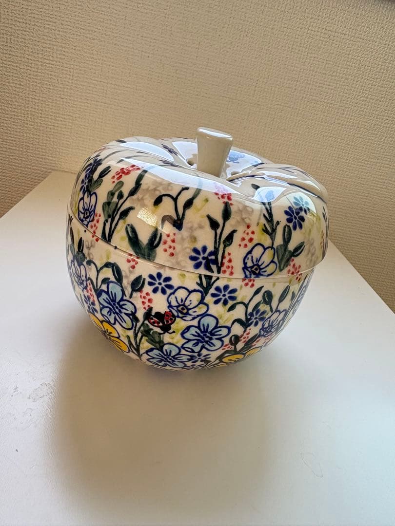 ポーランド食器 ポーリッシュポタリー リンゴ 皿