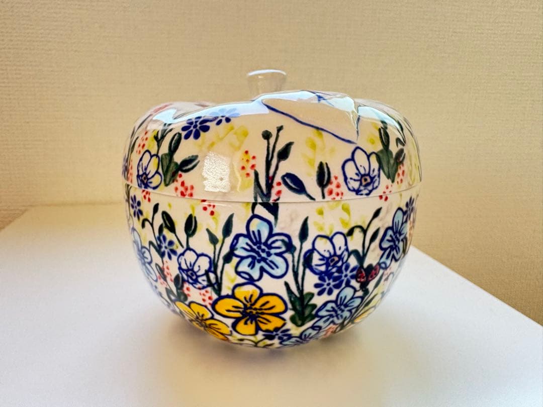 ポーランド食器 ポーリッシュポタリー リンゴ 皿