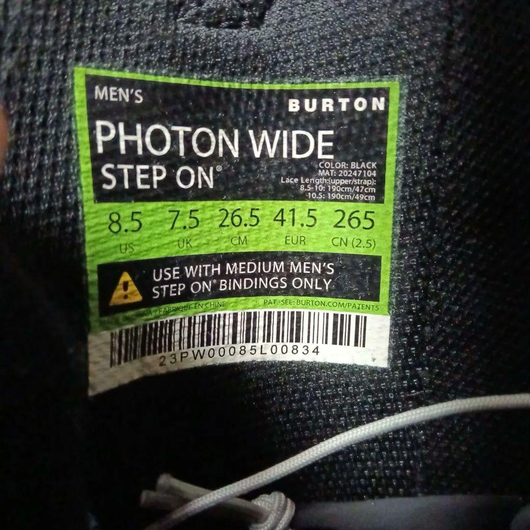 BURTONスノーボードブーツPHOTON　WIDESTEPON　26.5cm