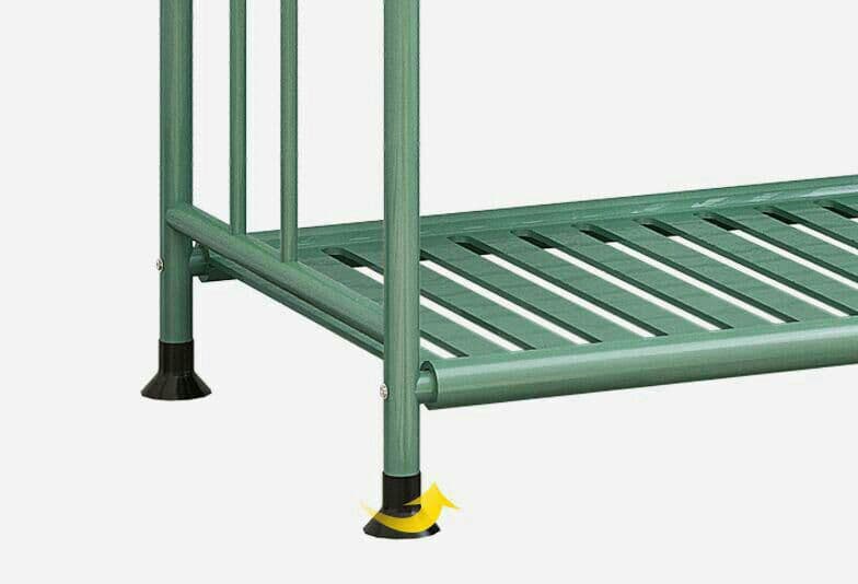 簡易ハンガー着地寝室棚掛け家庭用鉄芸ハンガー棚5