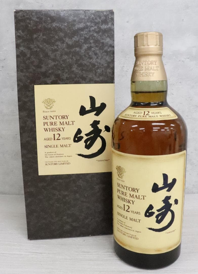 ■未開栓 サントリー ピュアモルトウィスキー 山崎 12年 750ml 箱付き♪