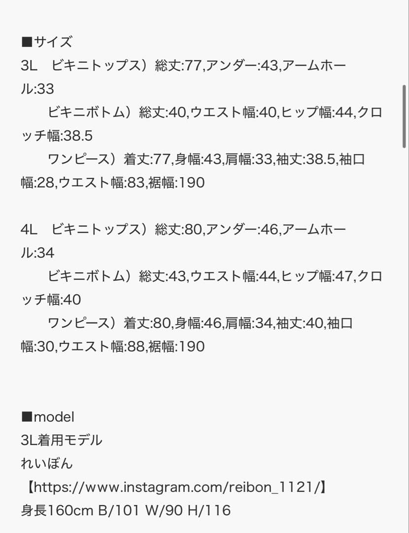 ルオシー Louiosy 2Way 水着 3XL