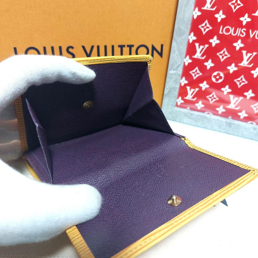 美品 Louis Vuitton ルイヴィトン エピ Wホック 三つ折財布