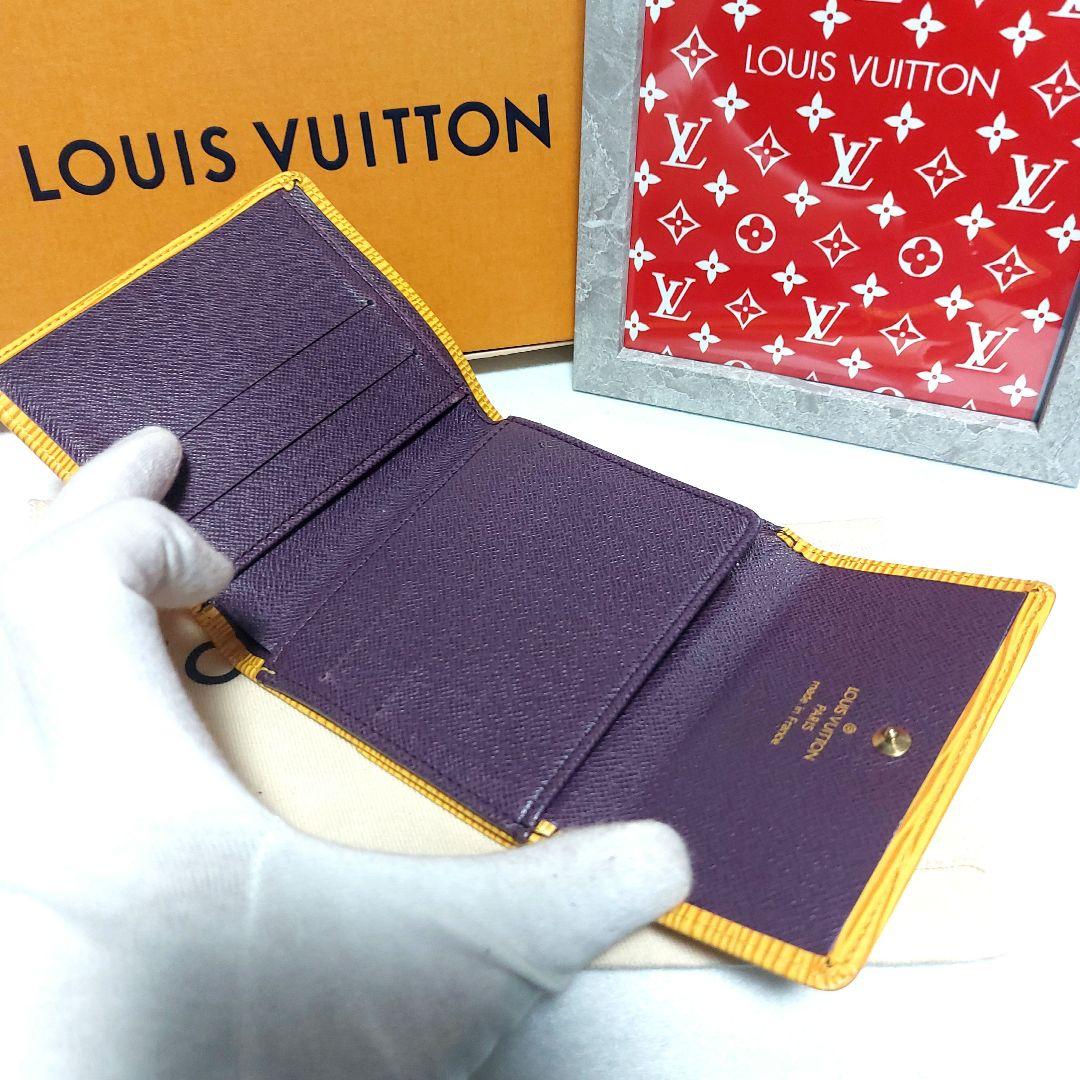 美品 Louis Vuitton ルイヴィトン エピ Wホック 三つ折財布