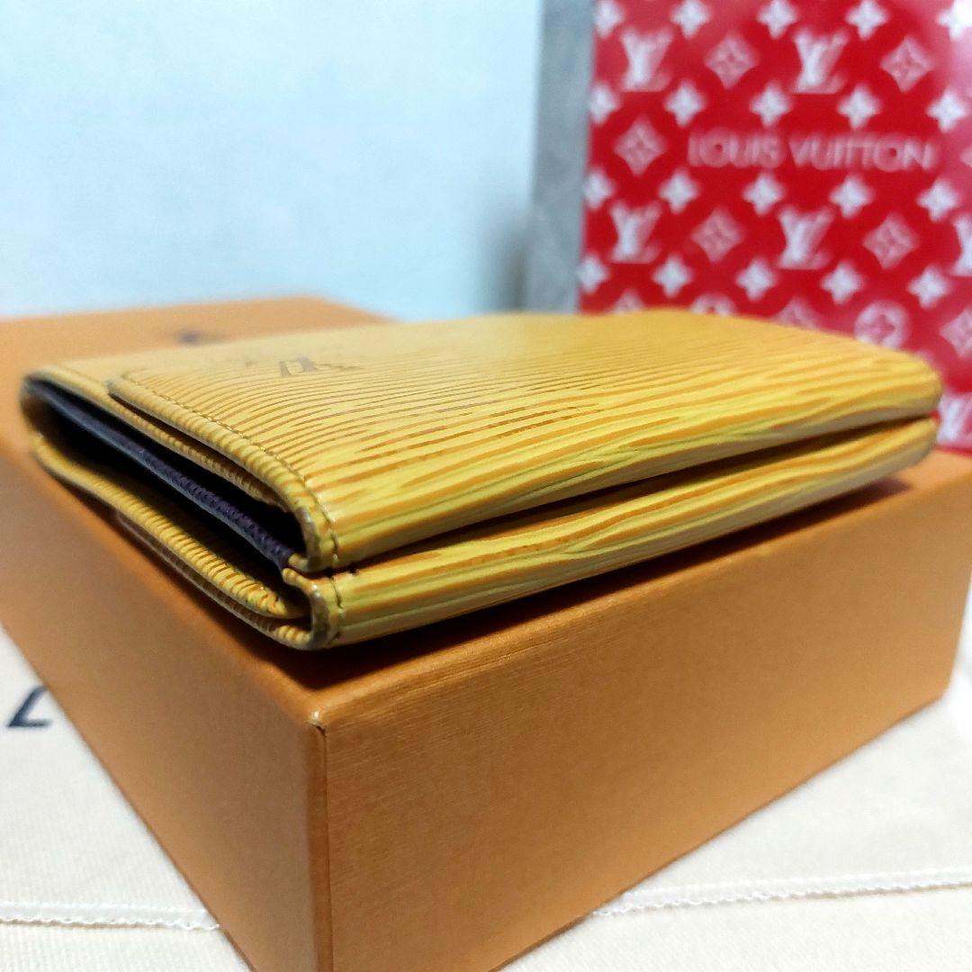 美品 Louis Vuitton ルイヴィトン エピ Wホック 三つ折財布