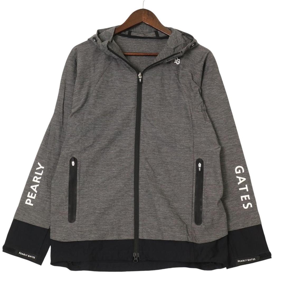 【新品、未使用】パーリーゲイツ　パーカー　メンズ　サイズ：５（Ｌ）　春、秋　グレ