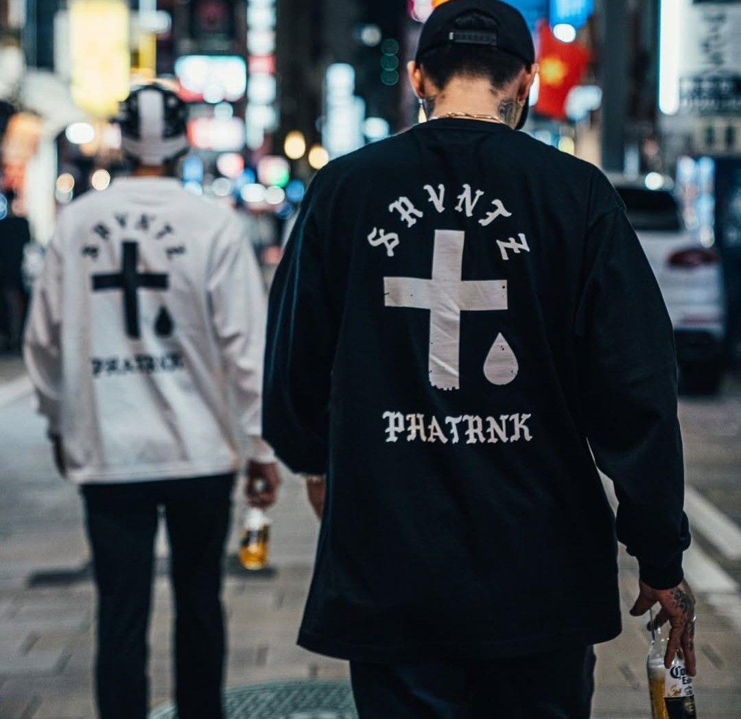 SRVNTZ PHATRNK 　長袖　ロンT