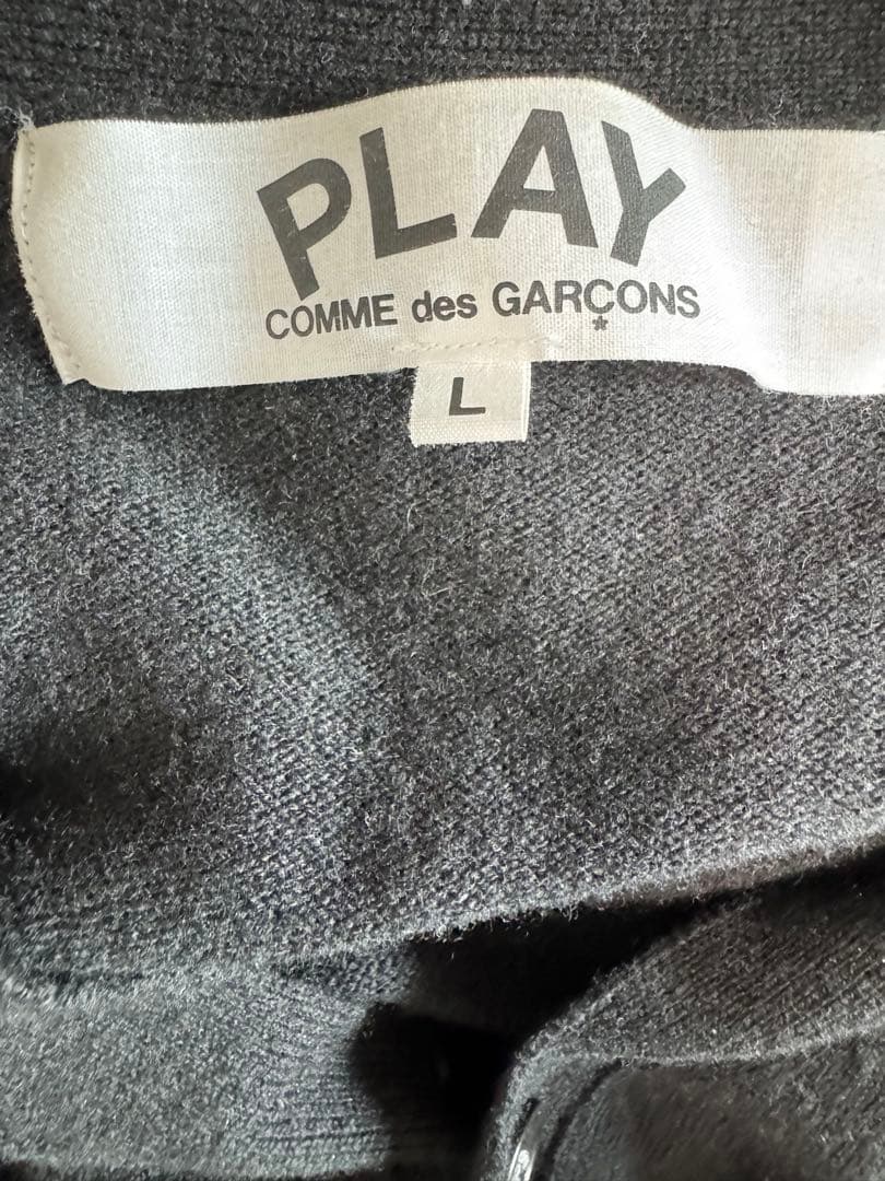 PLAY COMME des GARCONS ハートワッペン カーディガン