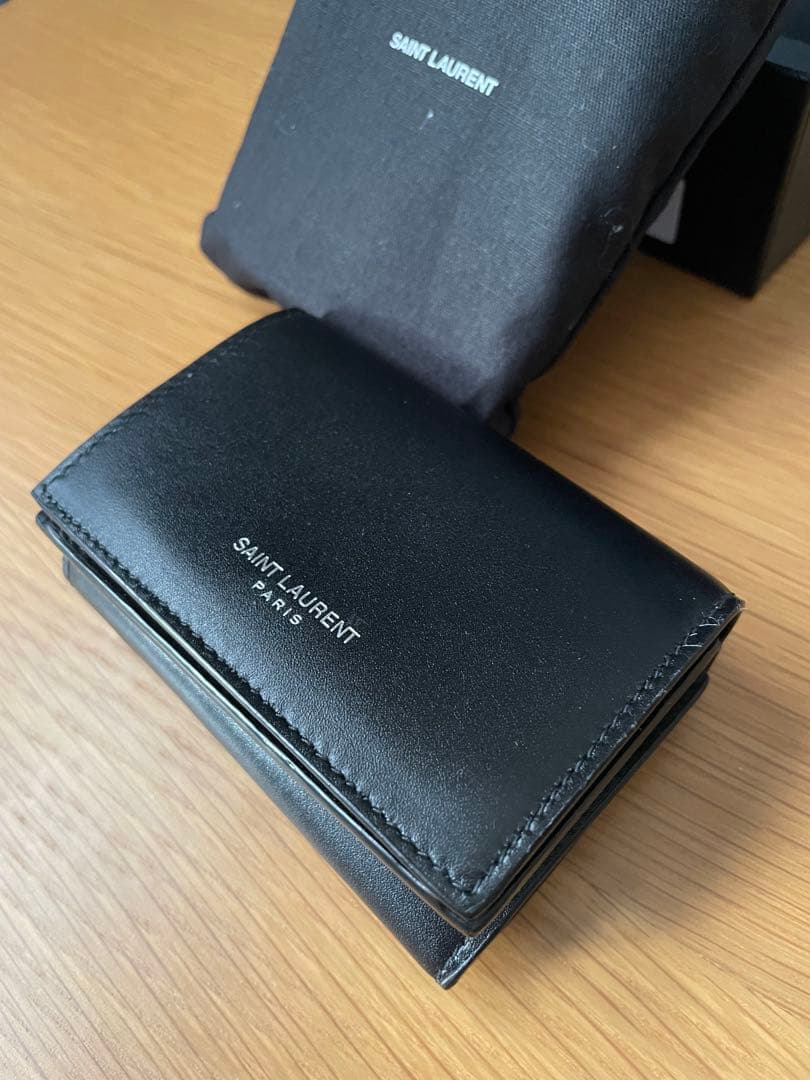 美品⭐️SAINT LAURENT メンズ タイニーウォレット 三つ折り財布