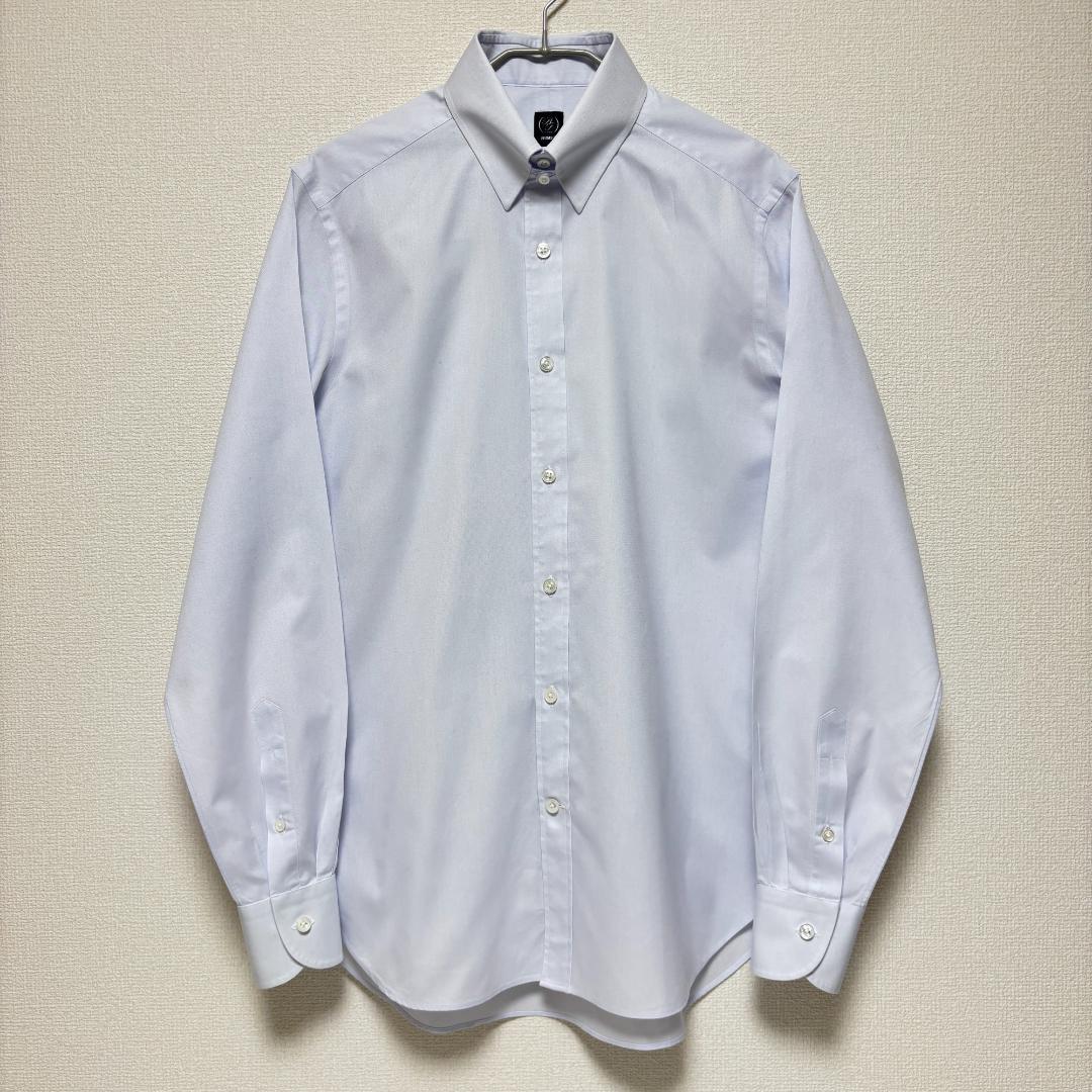 BEAMS F ピンポイント オックスフォード ライトグレー タブカラーシャツ