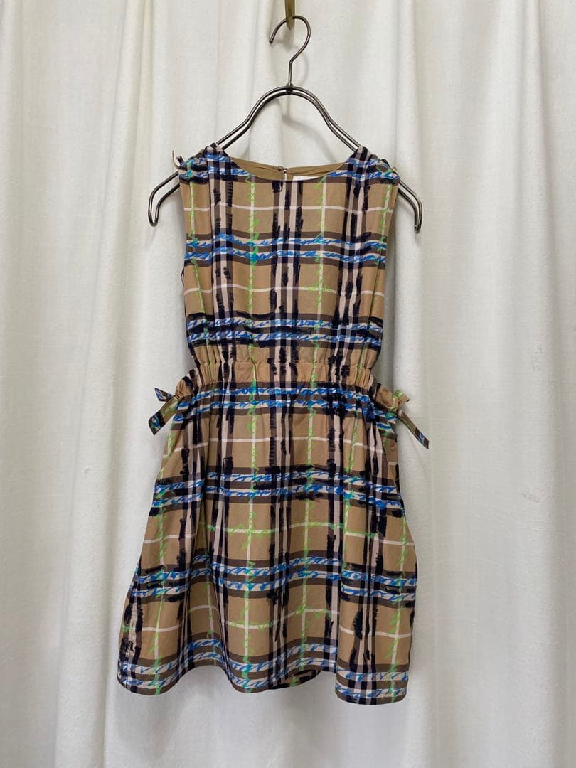 【美品】BURBERRY CHILDREN チェック柄 ワンピース ノースリーブ