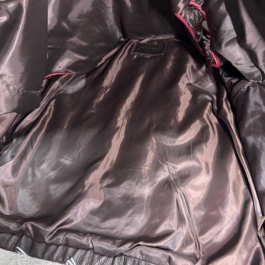 ☆St. John's Bay セントジョンズベイ レザージャケット ブラウン☆