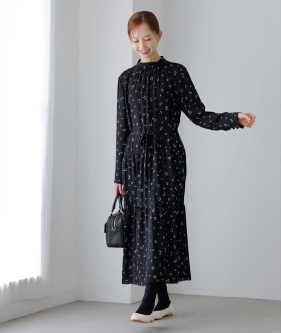 マッキントッシュフィロソフィー　ワンピース　花柄　雑誌FUDGE掲載