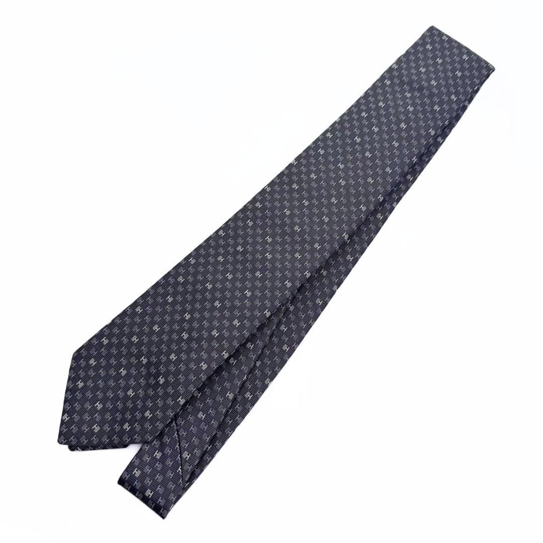 きなこ【未使用】Hermès エルメス ネクタイ H柄 シルク100％