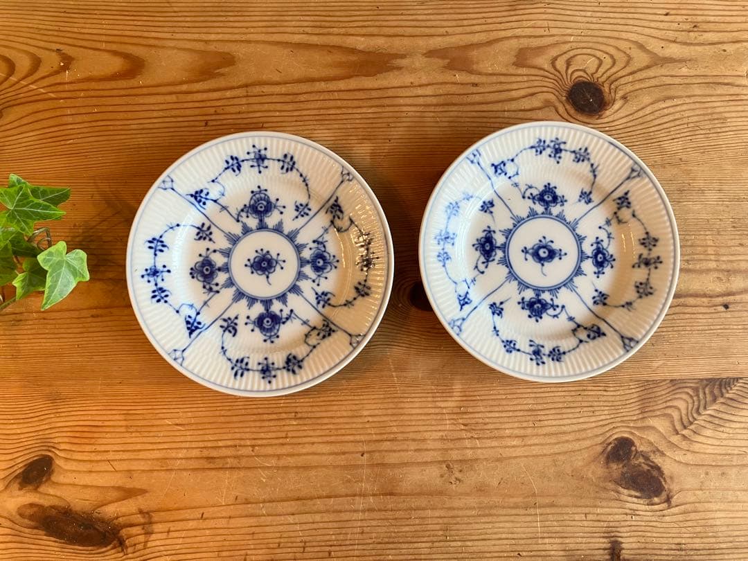 ロイヤルコペンハーゲン　ブルーフルーテッド　15.5プレート×2