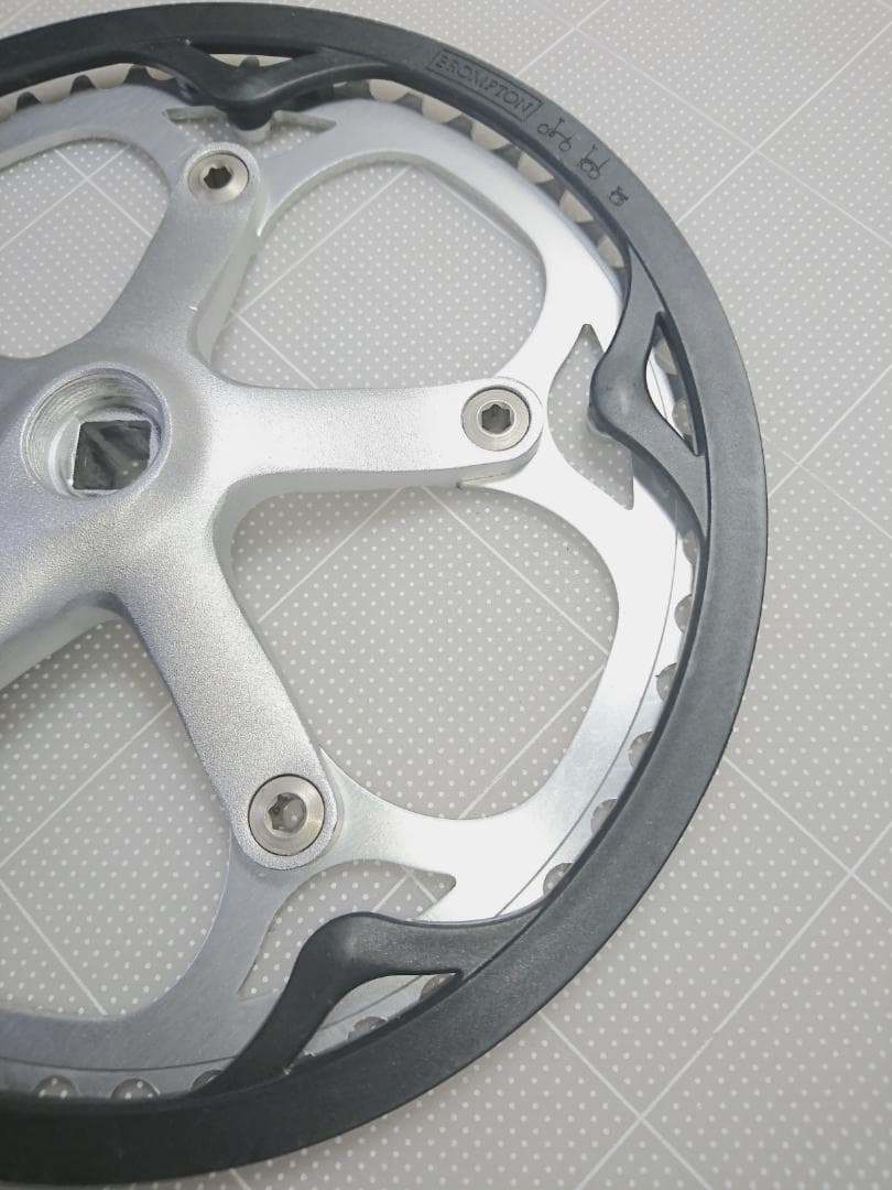 【美品】Brompton 純正 左右 クランクセット シルバー ブロンプトン