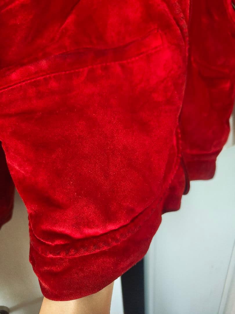 70's〜90's 赤 スウェードコート フランス製