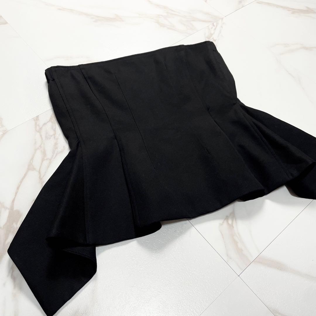 cygne シーニュ Annie ビスチェ ベアトップ ペプラム Aライン 1