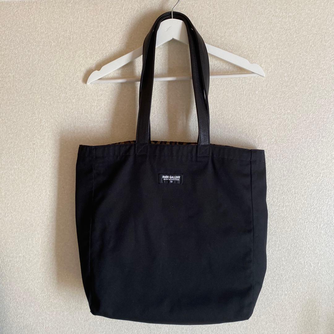 RUDE GALLERY 黒トートバッグ　中古
