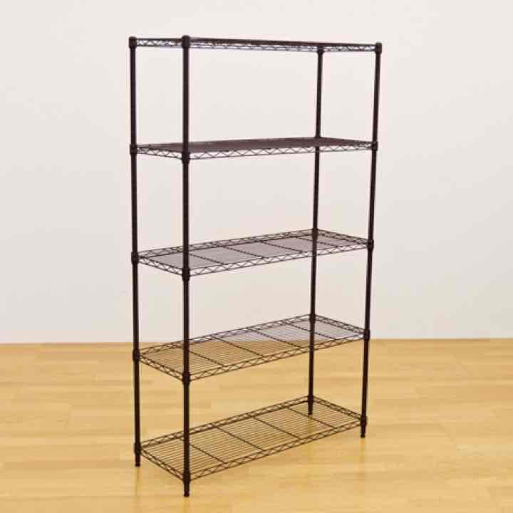 Arco　メタルシェルフ　89cm幅　5段　BR