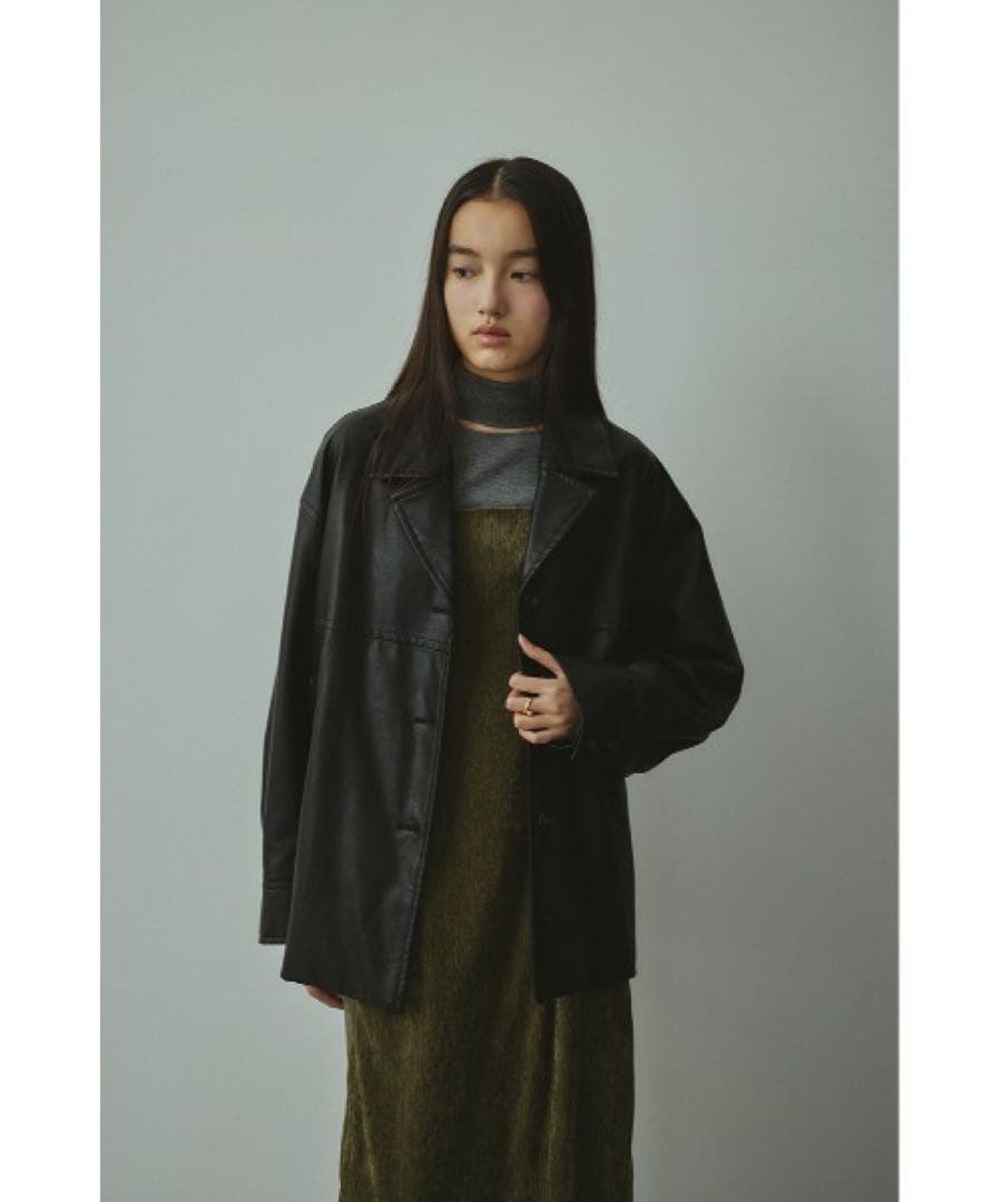 STYLEMIXER レザージャケット ライダース フェイクレザージャケット