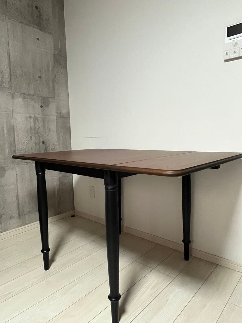 jam ブラウン木製折りたたみダイニングテーブル　　手渡し大幅値下げ