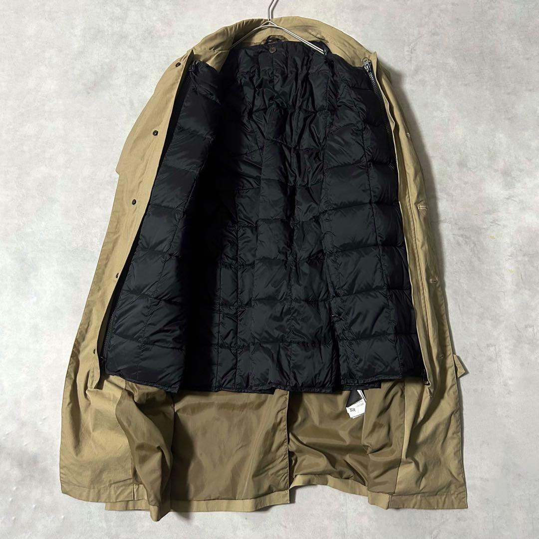 美品 SHIPS タイオン ステンカラーコート ダウンライナー 2way XL