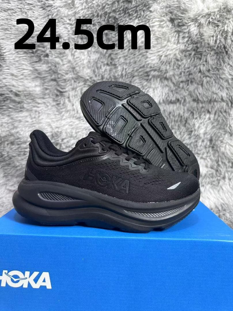 HOKA ONE ONE BONDI9 ボンダイ9 スニーカー ブラック24.5