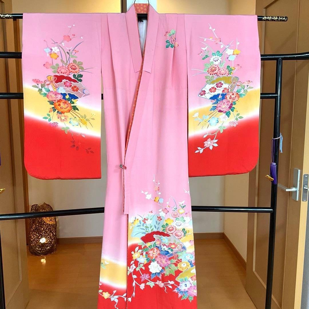 No.26 七五三　　7歳 正絹着物セット　　訳あり