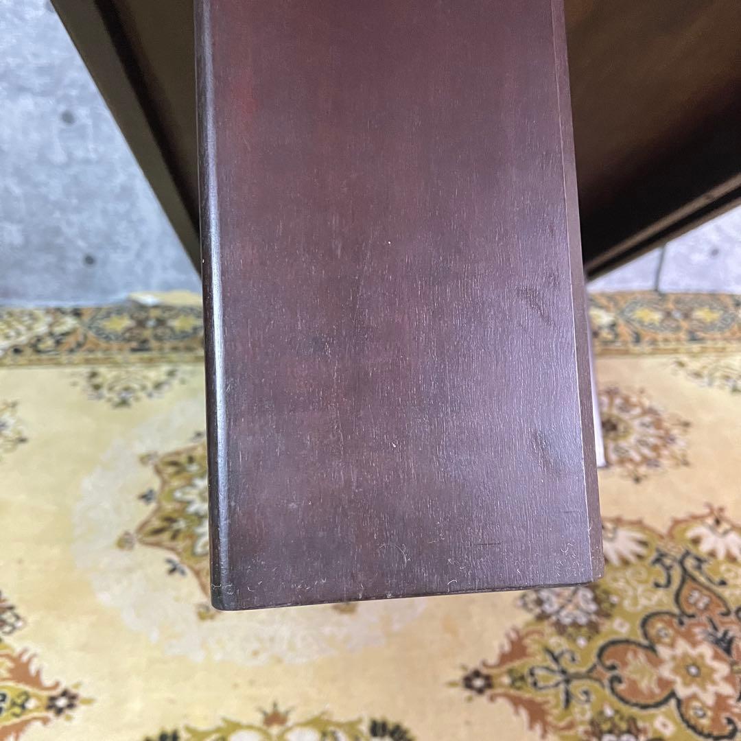 ꧁北海道 旭川家具꧂市松模様 リビングテーブル センター ロー 机 家具 民芸