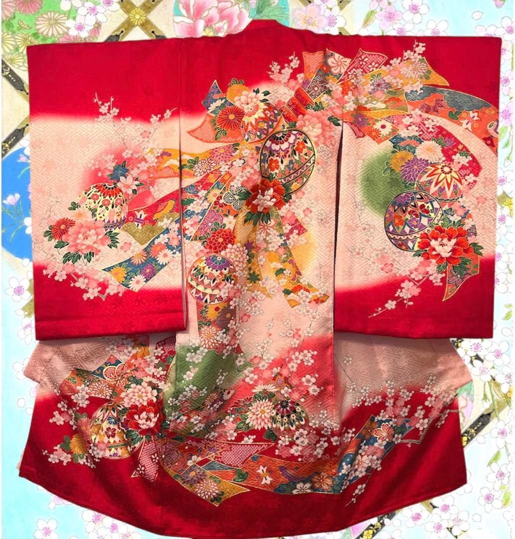 未使用品　女の子お祝着物　産着　七五三