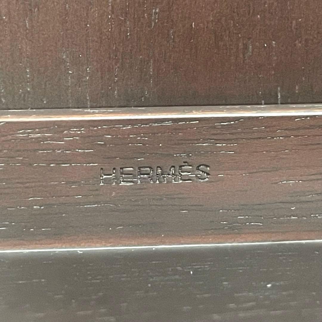 【H】Hermes エルメス レザー×ウッド フォトフレーム プレイヤード