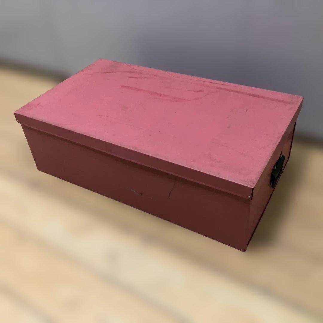 【送料無料】ヴィンテージ調 メタル収納ボックス スチール製　250805-1