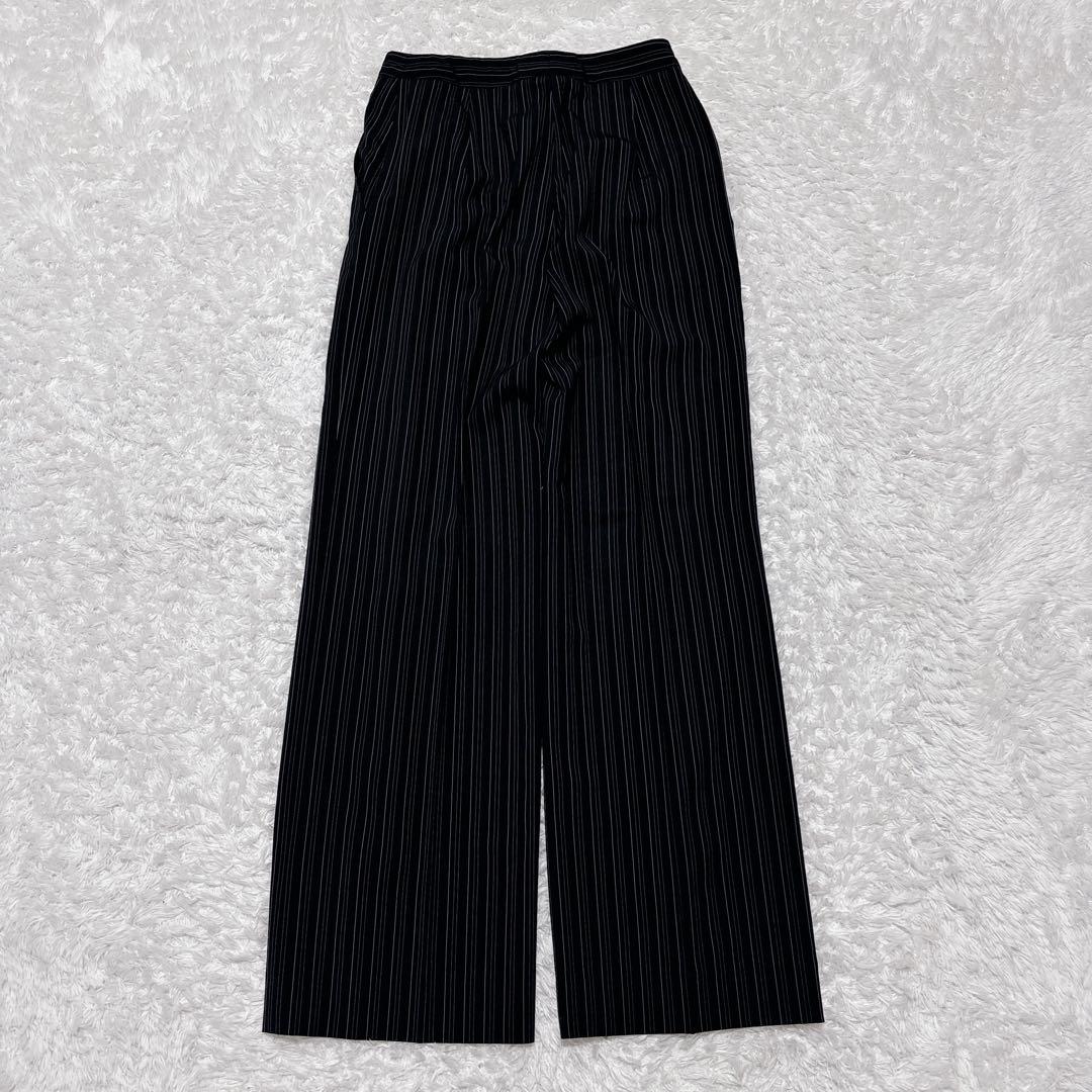 白タグ✨MaxMara マックスマーラ パンツスーツ ピンストライプ 黒 38