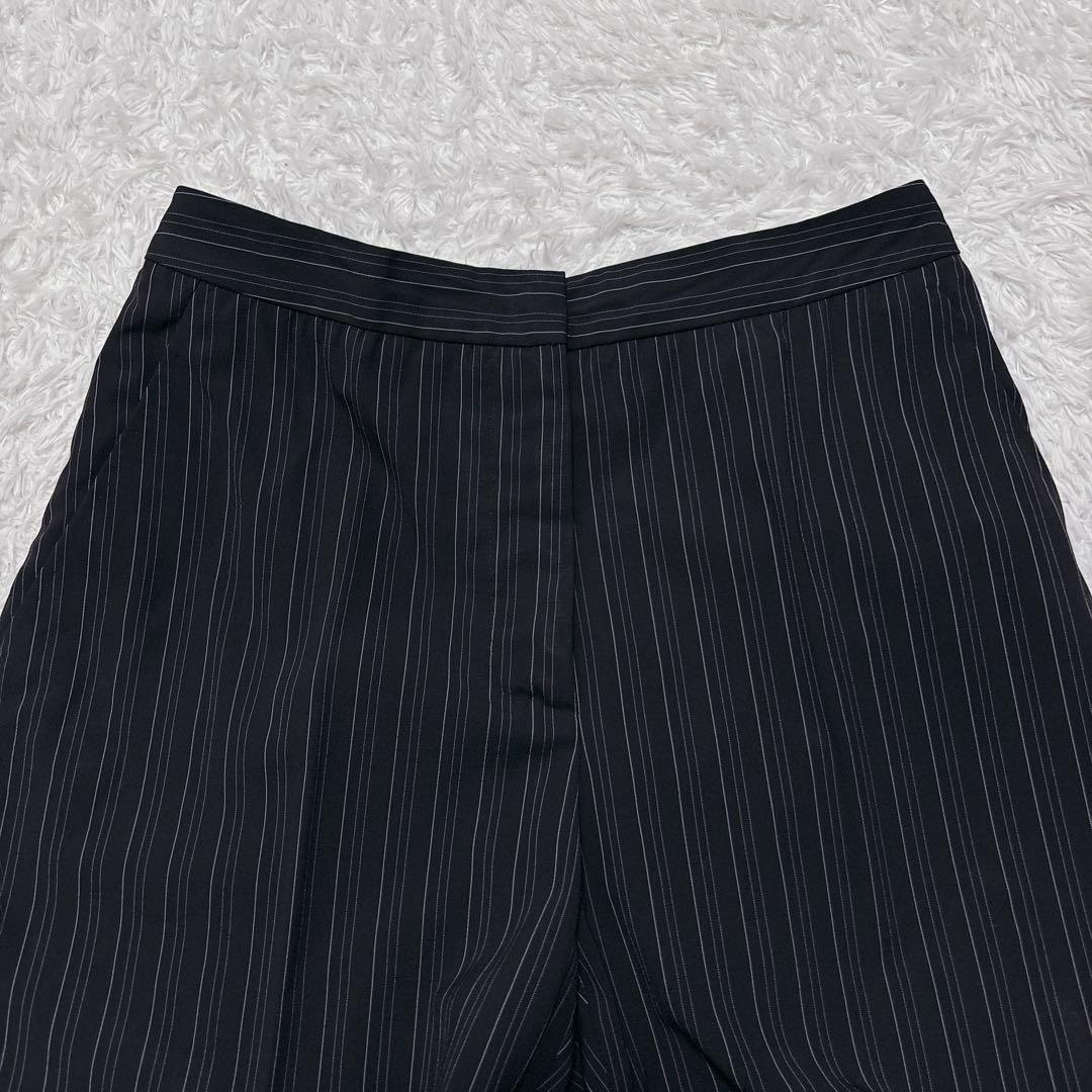 白タグ✨MaxMara マックスマーラ パンツスーツ ピンストライプ 黒 38