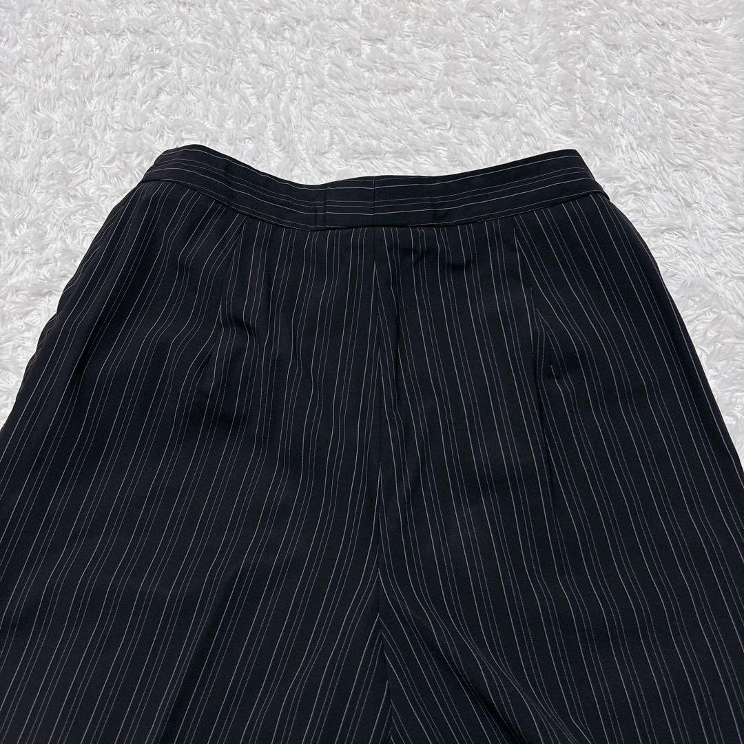 白タグ✨MaxMara マックスマーラ パンツスーツ ピンストライプ 黒 38