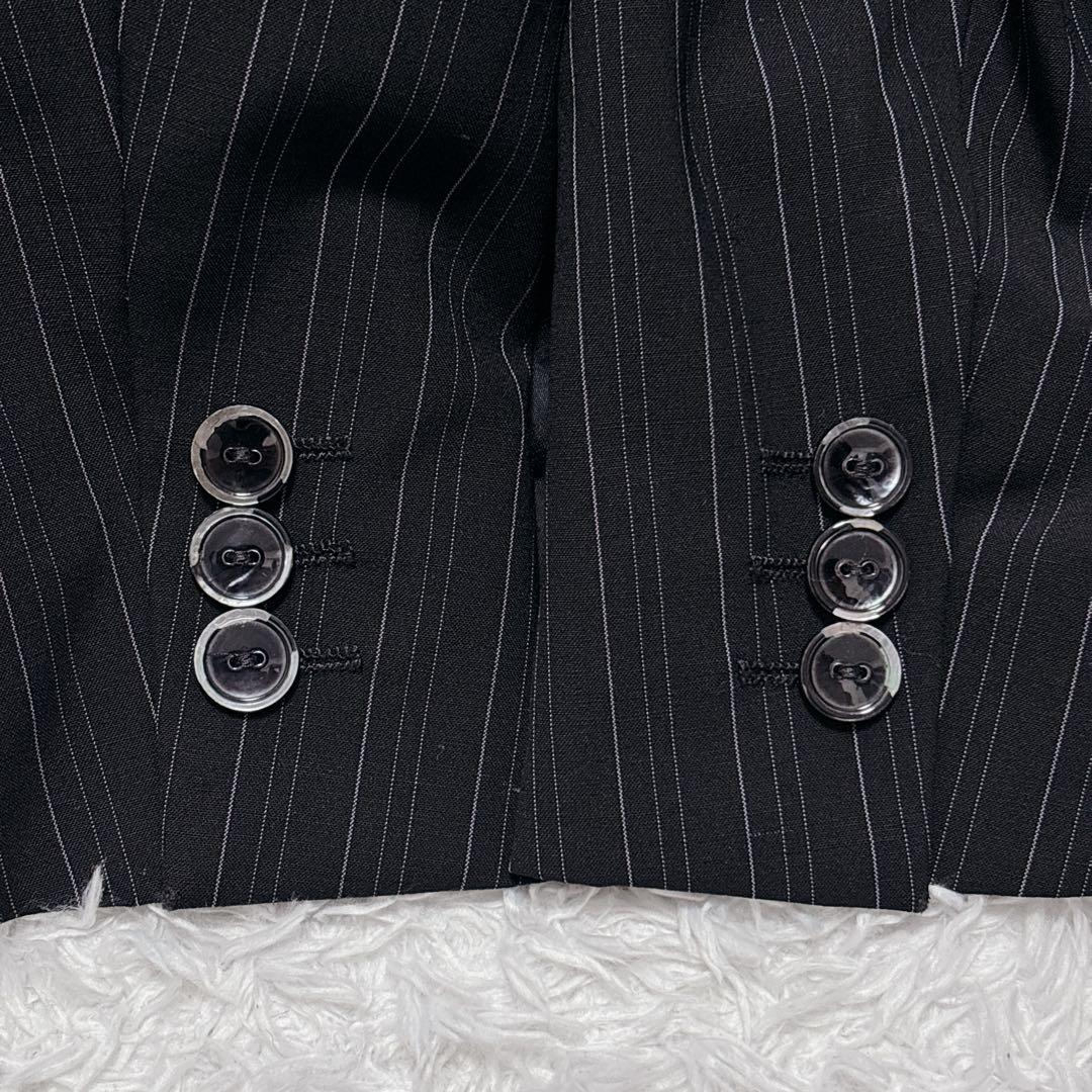 白タグ✨MaxMara マックスマーラ パンツスーツ ピンストライプ 黒 38