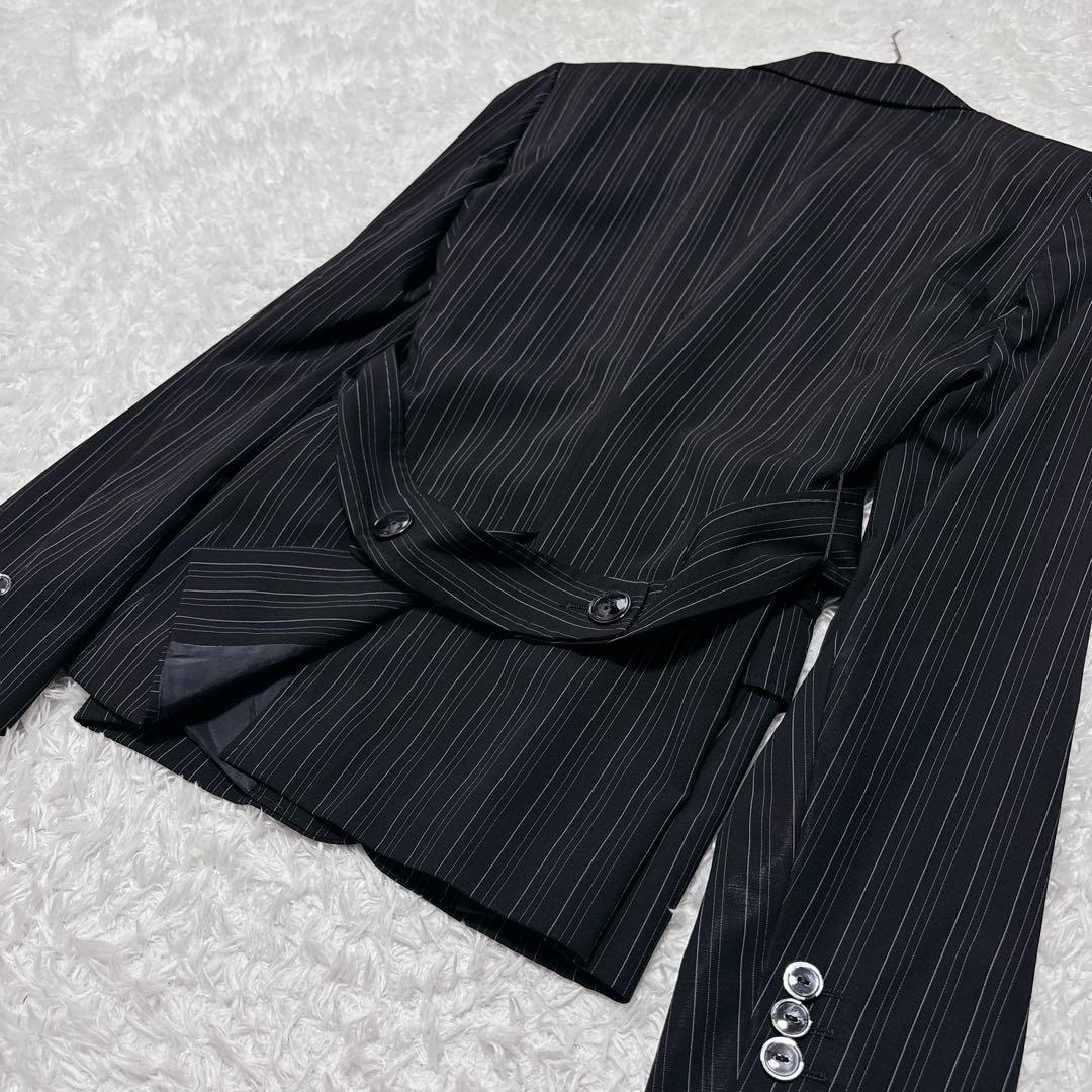 白タグ✨MaxMara マックスマーラ パンツスーツ ピンストライプ 黒 38