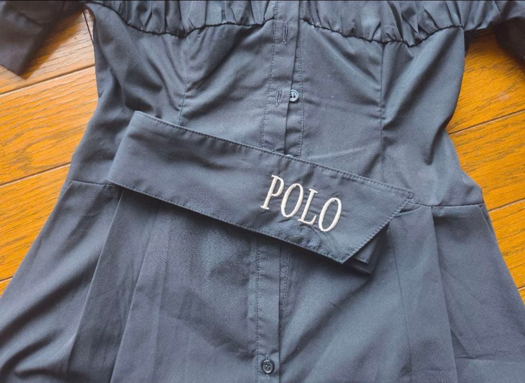 dazzlin POLO コルセットスウィッチングシャツワンピース