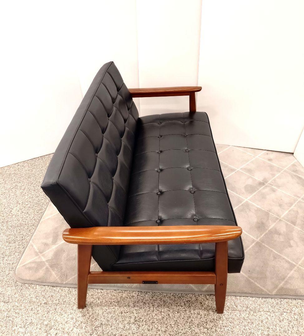 カリモク カリモク60 Kチェア ソファ 2人掛け ブラック 合皮