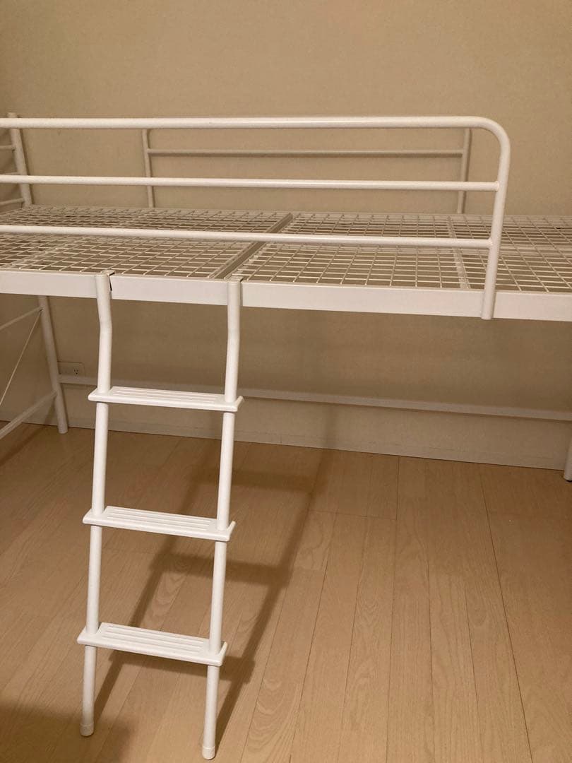 【送料込み】ニトリ スチールミドルベッド(MB02 WH)