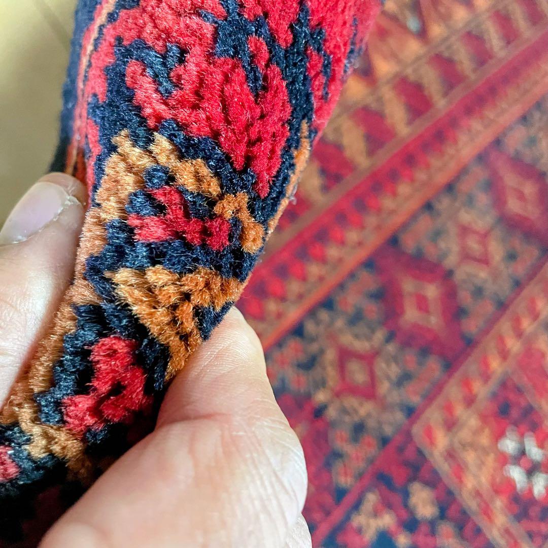 ペルシャ絨毯 バルーチ産 本物 手織り絨毯トライバルラグ リビングインテリア