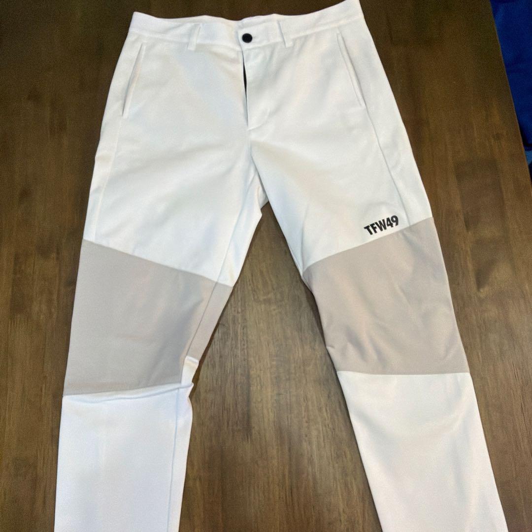TFW49 スリムフィットパンツ ホワイト/グレー