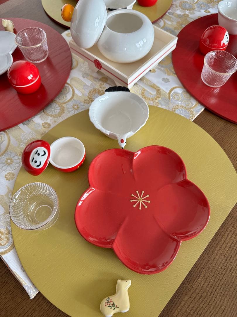 紅白梅のお正月6名様分30点セット