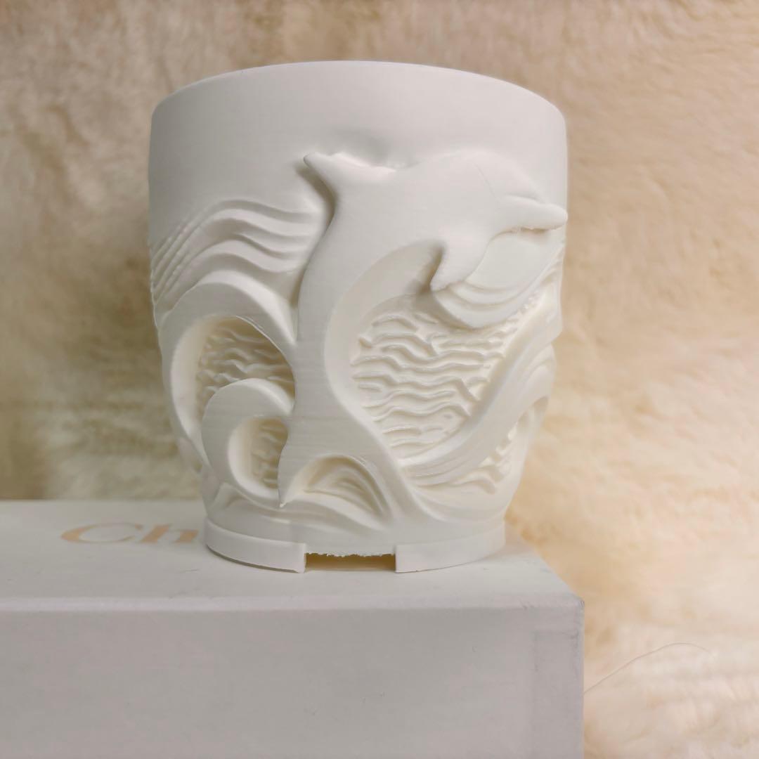 【オーダーメイド】一つだけのあなた鉢　3dプリンター鉢　職人鉢　3dプリント鉢