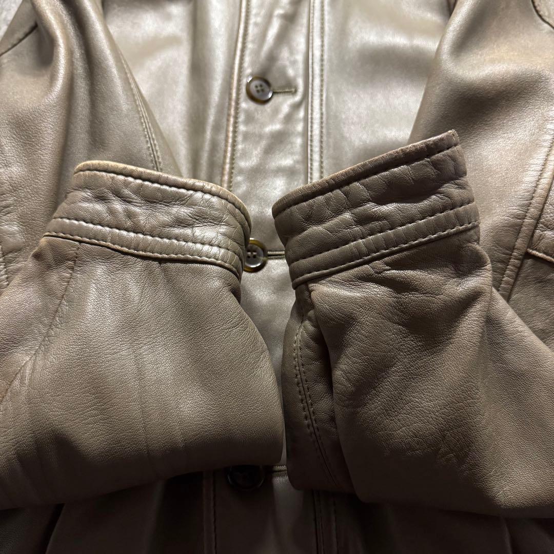 90s D'URBAN A-2 flight jkt 羊革　ボアライナー　短丈