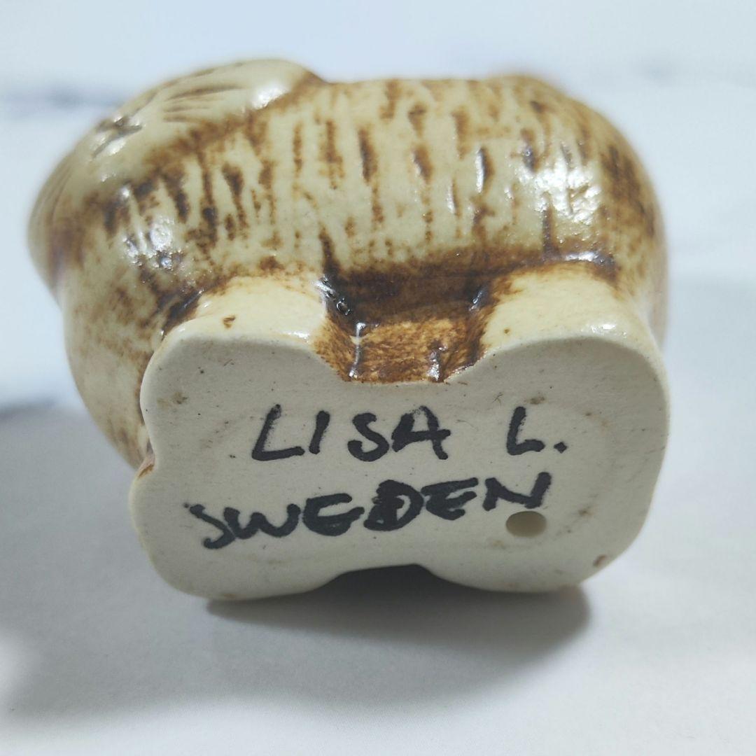 リサ ラーソン Lisa Larson ミニ ズー コレクション 猫　サイン入り