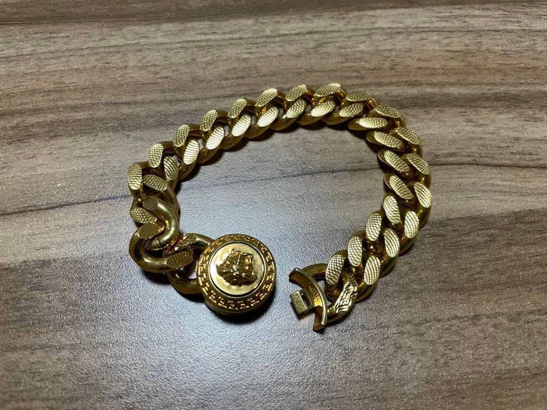 VERSACE ゴールドチェーンブレスレット