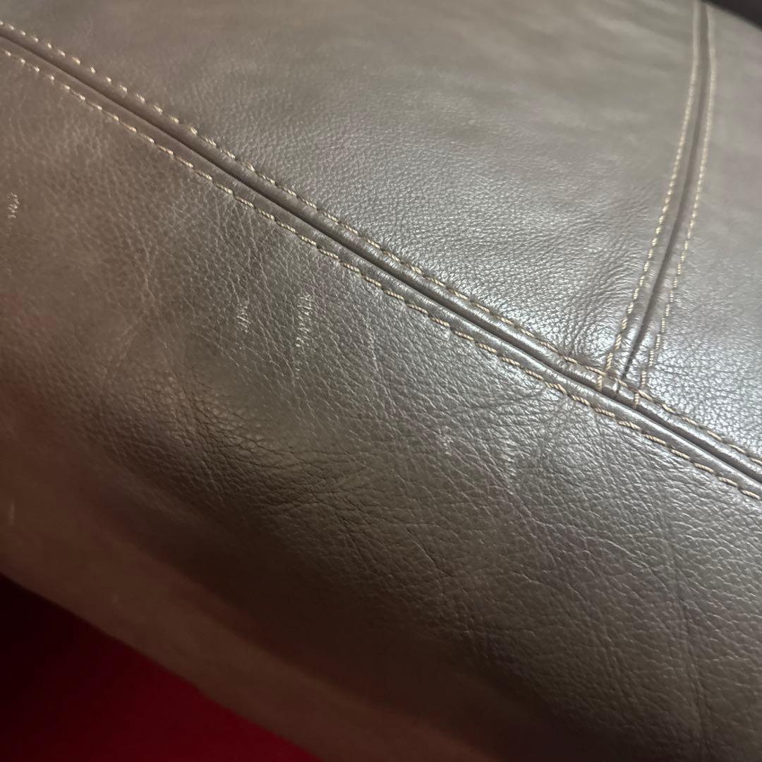 イーストウッド　ブラウン レザー3人掛けソファ