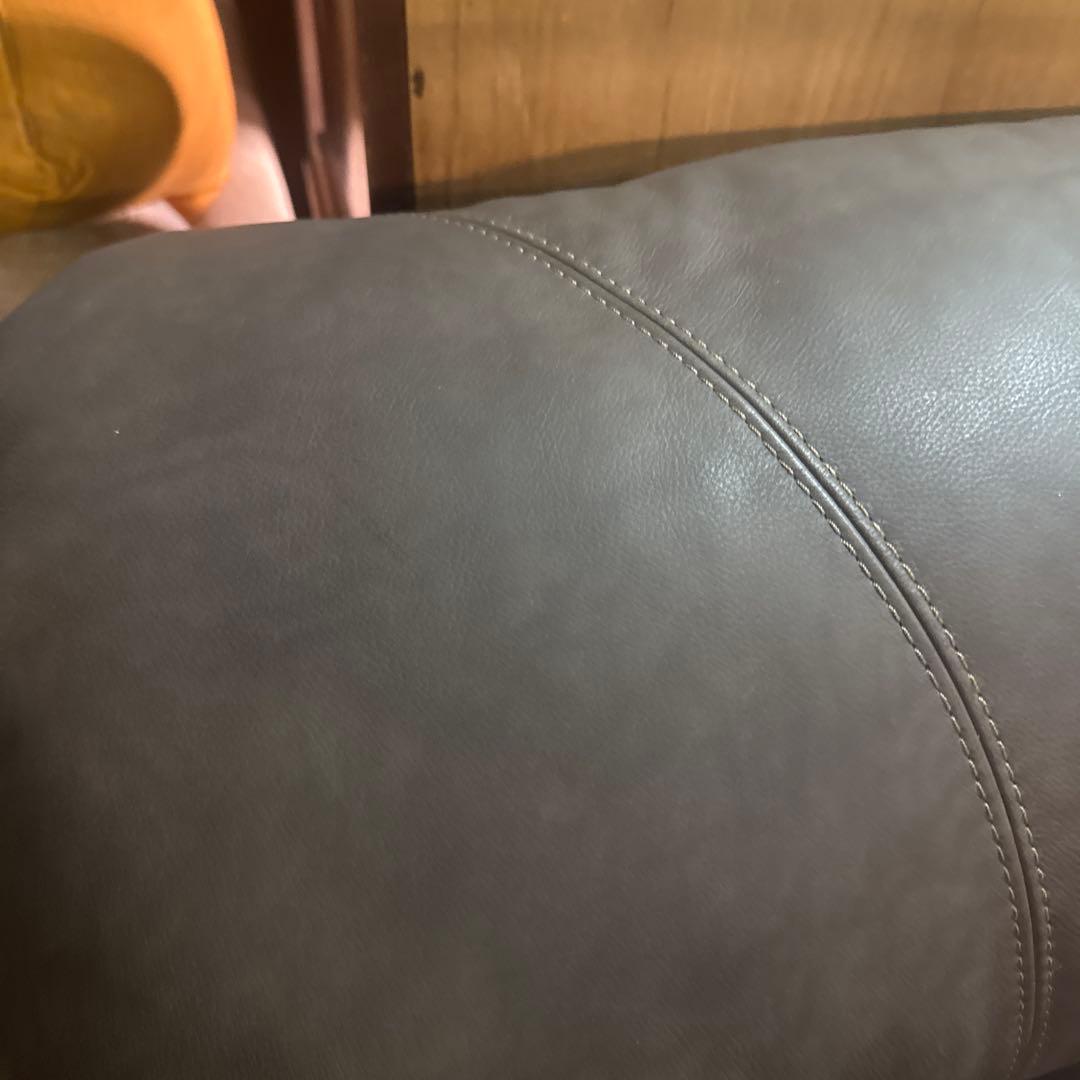 イーストウッド　ブラウン レザー3人掛けソファ